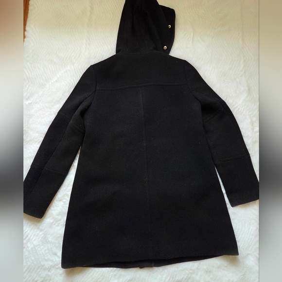 J. Crew Black Pea Coat with Gold Accents - Picture 13 of 15